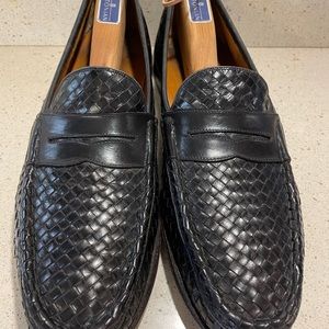 Salvatore Ferragamo Black Braided Loafer Men’s Size 13B